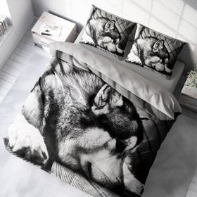 Monohome Wolfie 3D Renkli Çift Kişilik 200x220 cm Nevresim Takımı