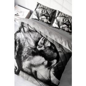 Monohome Wolfie 3D Renkli Çift Kişilik 200x220 cm Nevresim Takımı