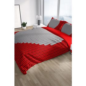Monohome Woven Heart 3D Pamuk Saten Çift Kişilik 200x220 cm Nevresim Takımı
