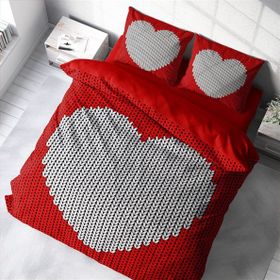 Monohome Woven Heart 3D Pamuk Saten Çift Kişilik 200x220 cm Nevresim Takımı