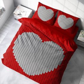 Monohome Woven Heart 3D Renkli Çift Kişilik 200x220 cm Nevresim Takımı