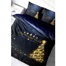 Monohome Yılbaşı Süsü Merry Christmas Pamuk Christmas Tree 3d Çift Kişilik Nevresim Takım