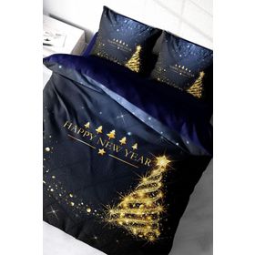 Monohome Yılbaşı Süsü Merry Christmas Pamuk Christmas Tree 3D Çift Kişilik Nevresim Takımı