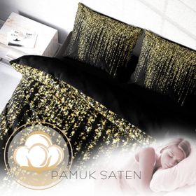 Monohome Yıldızlı Gece 3D Pamuk Saten Çift Kişilik Nevresim Takımı
