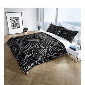 Monohome Zebra 3D Dijital Baskılı Çift Kişilik Nevresim Takımı