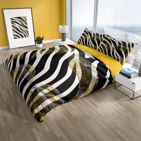 Monohome Zebra Feather 3D Renkli Çift Kişilik 200x220 cm Nevresim Takımı