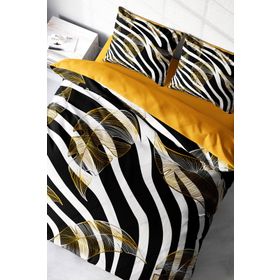 Monohome Zebra Feather 3D Renkli Çift Kişilik 200x220 cm Nevresim Takımı