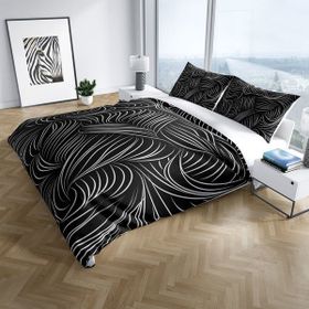 Monohome Zebra Stripes Modern Renkli Çift Kişilik 200x220 cm Nevresim Takımı