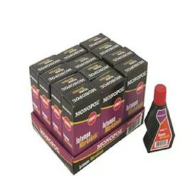 Monopol 12x30 ml Kırmızı Istampa Mürekkebi