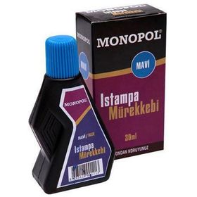 Monopol 30 ml Mavi Istampa Mürekkebi