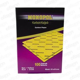 Monopol 3104 100'lü Sarı Karbon Kağıdı