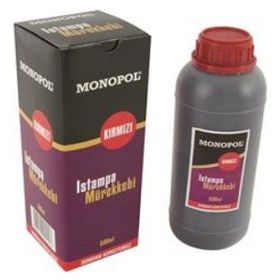 Monopol Kırmızı 500 cc 1126 Istampa Mürekkebi