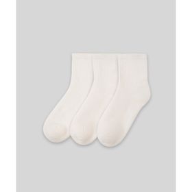 Monsieur UHC102-001 Beyaz Chaussette Unicolor Half 3'lü Erkek Çorap