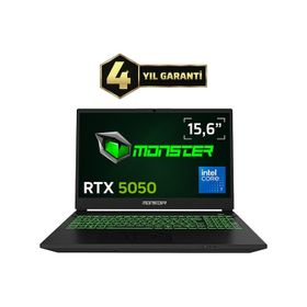 Monster Abra A5 V22.2.3 Core 7 250H 16GB RAM 500GB SSD RTX 5050 Windows 11 Home 15.6 inç Oyun Bilgisayarı