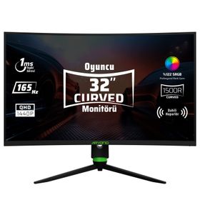 Monster Aryond A32 V1.3 32 inç 165Hz 1ma Curved 2K Oyuncu Monitörü
