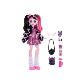 Monster High HPD53 - Pembe Kurdeleli Draculaura JHK29 Ana Karakter Bebekler