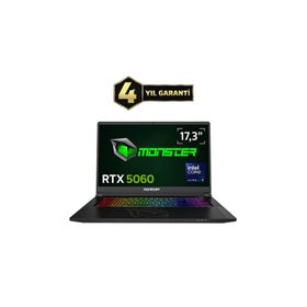 Monster Tulpar T7 V26.4.4 Ultra 9 185H 16GB RAM 1TB SSD RTX 5060 FreeDOS 17.3 inç Oyun Bilgisayarı
