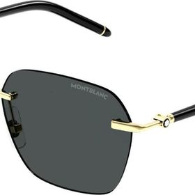 Mont Blanc MB0270S 001 51 Altın Erkek Güneş Gözlüğü
