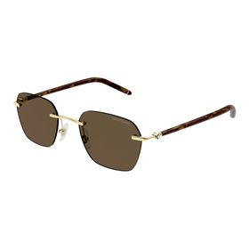 Mont Blanc MB0270S 004 51 Altın Erkek Güneş Gözlüğü