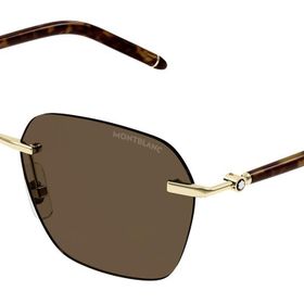 Mont Blanc MB0270S 004 51 Altın Erkek Güneş Gözlüğü