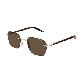 Mont Blanc MB0270S 004 51 Altın Erkek Güneş Gözlüğü