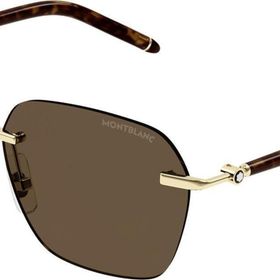 Mont Blanc MB0270S 004 51 Altın Erkek Güneş Gözlüğü