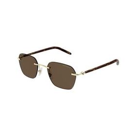 Mont Blanc MB0270S 004 51 Altın Erkek Güneş Gözlüğü