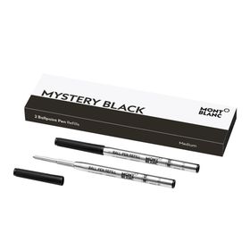 Montblanc 128211 2 Refill Medium Mystery Black Tükenmez Kalem