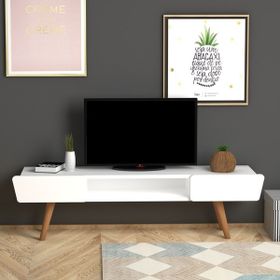 Monte Beyaz Sehpa Butterfly Tv Sehpası