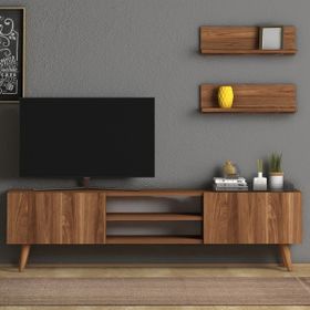 Monte Sehpa Plane Ceviz 150 cm Tv Ünitesi