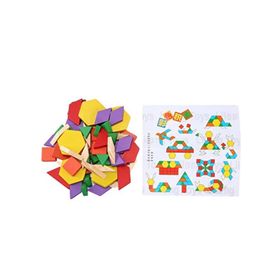 Montessori 60 Parça Ahşap Tangram Oyuncak