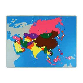 Montessori Asya Kıtası Haritası Puzzle