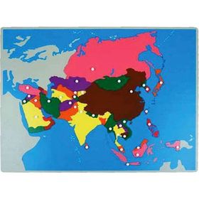 Montessori Asya Kıtası Haritası Puzzle