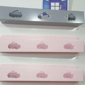 Montessori Bulutlu Lana Lake Duvar Rafı