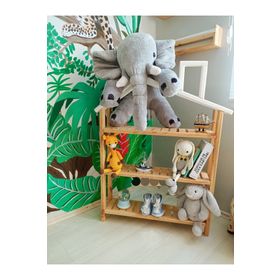 Montessori Kitaplık Oyuncak Rafı