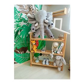 Montessori Kitaplık Oyuncak Rafı