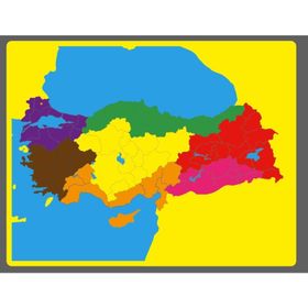 Montessori Türkiye Bölgeler Haritası Puzzle