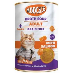 Moochie 135 ml Somonlu Tahılsız Yetişkin Kedi Çorbası