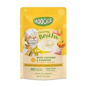 Moochie 40 gr Parça Tavuk Etli ve Bal Kabaklı Tahılsız Kedi Çorbası