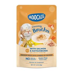 Moochie 40 gr Somonlu Katsuobushili Tahılsız Kedi Çorbası