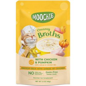 Moochie 4x40 gr Tavuklu ve Balkabaklı Çorba Kedi Ödülü
