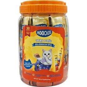 Moochie 50x15 gr Ton Balıklı ve Katsuobushi Sıvı Kedi Ödülü