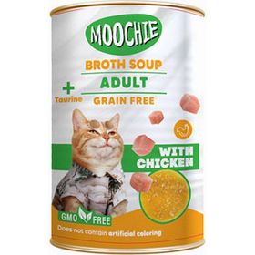 Moochie 6x135 ml Et Suyu İçerisinde Tavuklu Çorba Yetişkin Kedi Ödülü