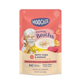 Moochie Parça Ton Balıklı Karidesli Tahılsız 40 gr Kedi Yaş Mama