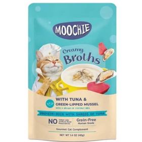 Moochie Parça Ton Balıklı ve Midyeli Tahılsız 40 gr Kedi Yaş Mama