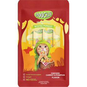 Moochie Tavuk Havuç Balkabağı 5x15 gr 4 Adet Sıvı Kedi Ödülü