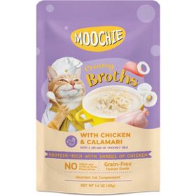 Moochie Tavuk Kalamar 40 gr Çorba Kedi Ödülü