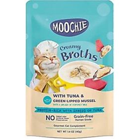 Moochie Ton Yeşil Dudaklı Midyeli 40 gr Çorba Kedi Ödülü