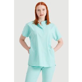 Mooda Medikal Mint Yeşili Perla Model Takım Likra Kumaş Tek Renk Forma