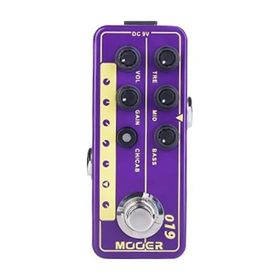 Mooer M019 Micro PreAMP UK Gold PLX Marshall P Tip Pedal